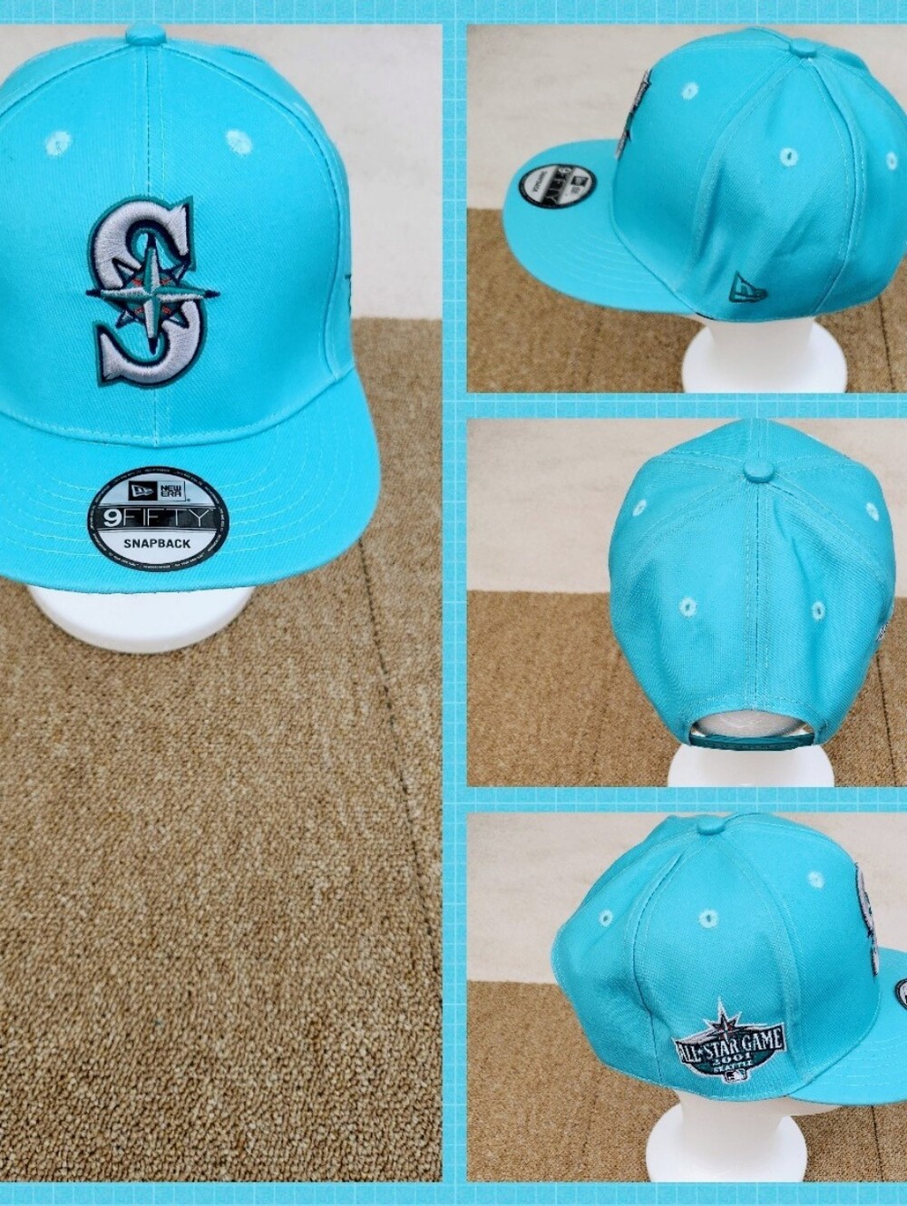 SEATTLE MARINERS MLB BASEBALL SNAPBACK HAT.